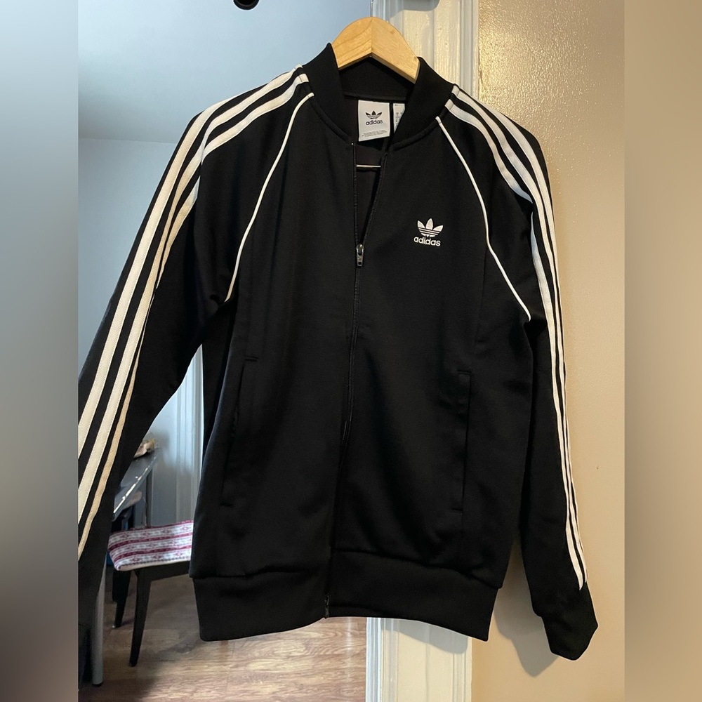 Adidas Black Zip-Up Jacket